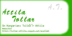 attila tollar business card